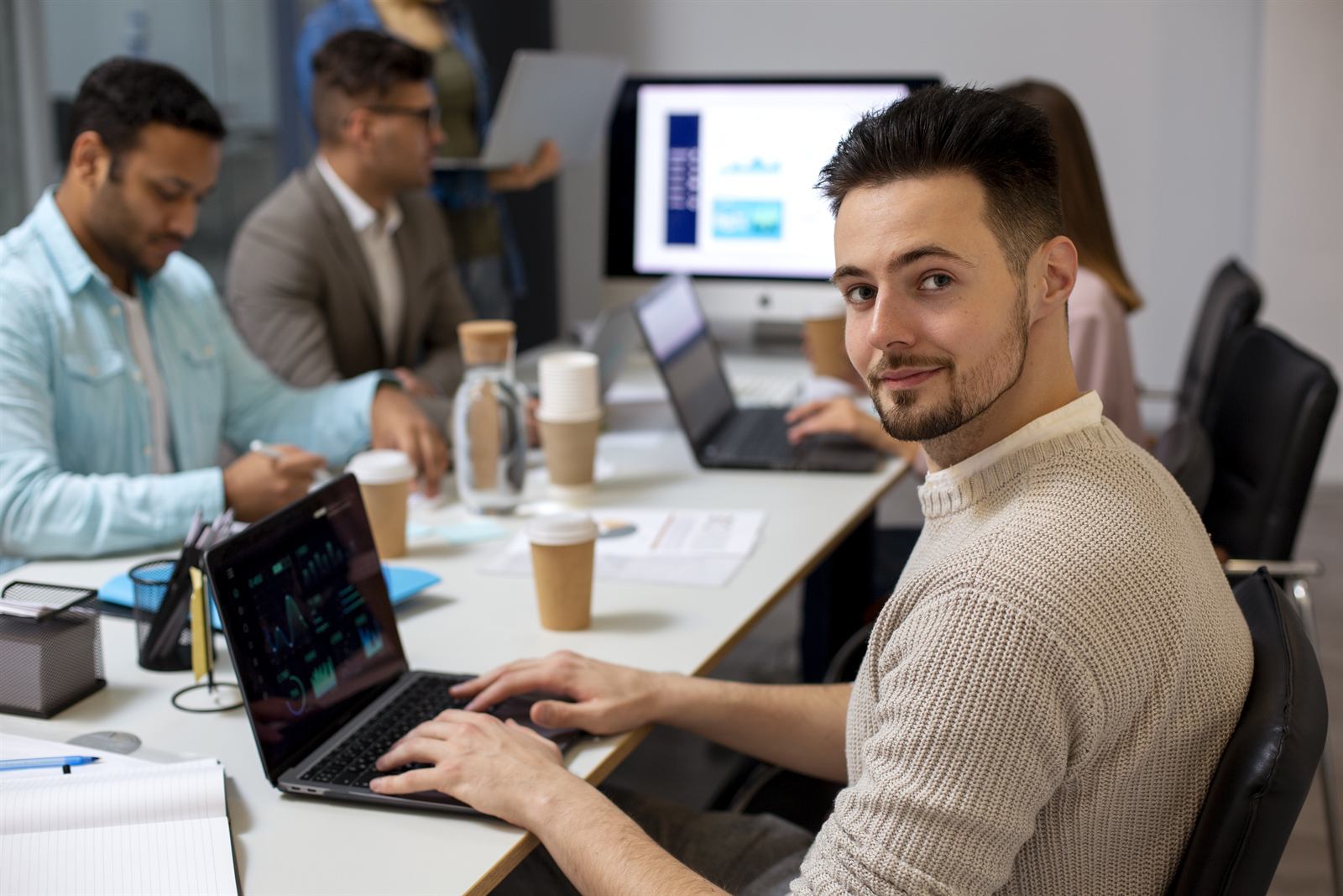 Cybersecurity instructor teaching learners